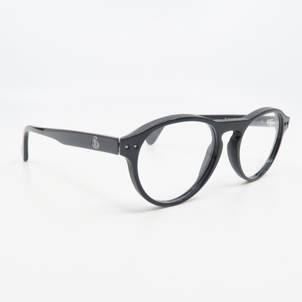 ML 5022 001 Moncler Round Black Eyeglasses w/ case - Picture 3 of 6